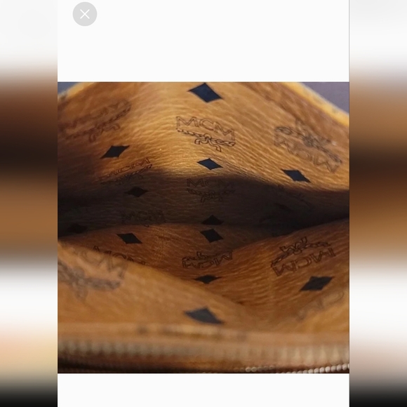 MCM Cognac Visetos Boston Bag EUC - Picture 10 of 11